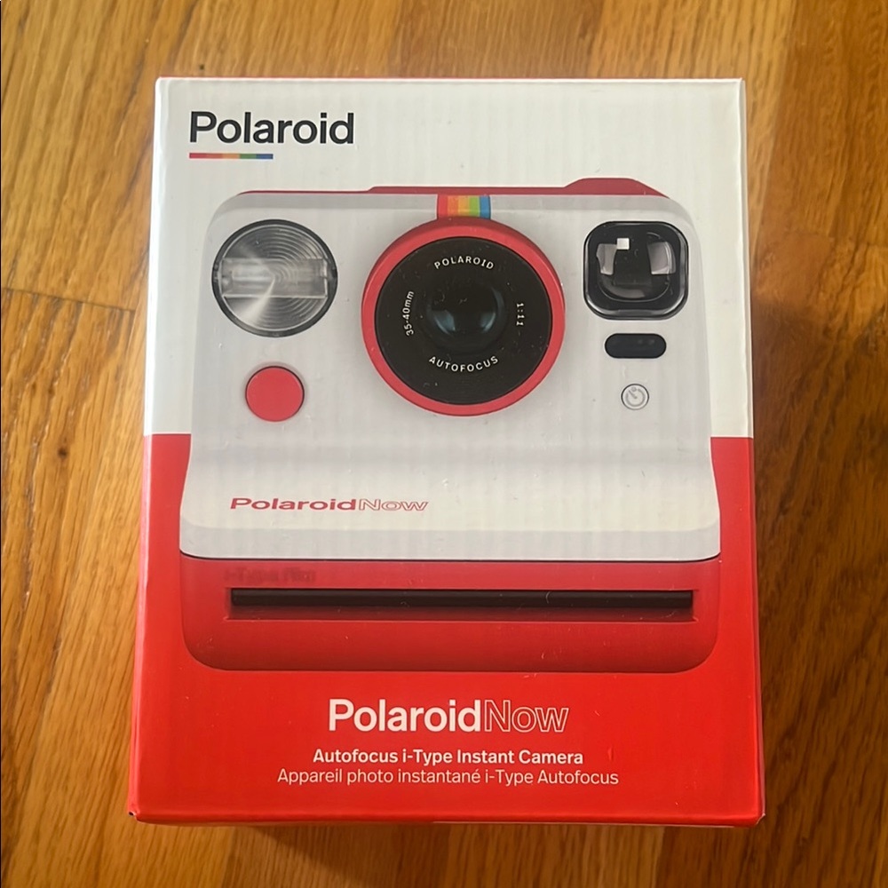 Polaroid Now Red and White Instant Camera NEVER OPENED!!